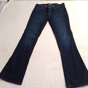 Lucky Brand Womens Jeans Size 8/29 Charly Baby Boot Blue Distressed Denim